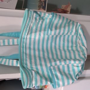 Thirty one retro metro bag. Aqua stripe.